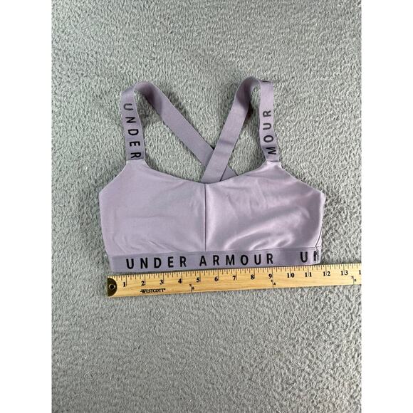 Under Armour Sports Bra Small Purple Active Crisscross Strap RN#96510 CA#41095 - Picture 3 of 5